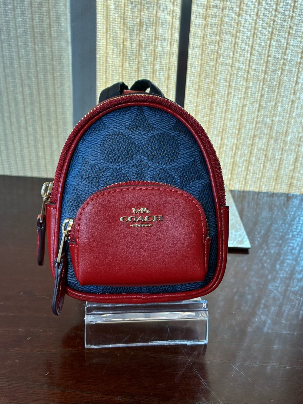 Coach Mini Backpack Charm NWT